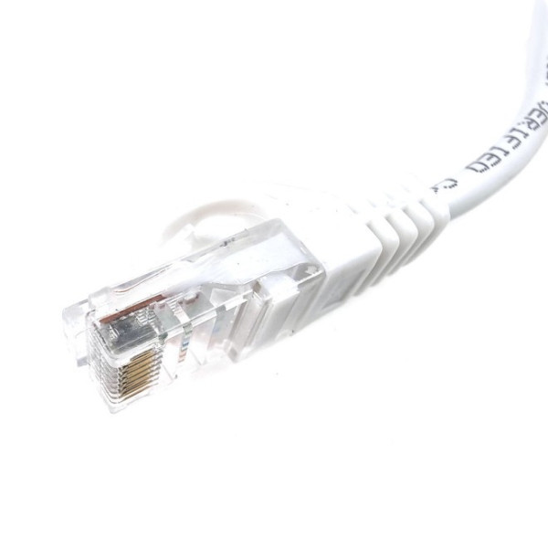 Патч-корд литий EServer UTP, RJ45, Cat.5e, 0,25m, білий (CORD-0.25M-WHITE)