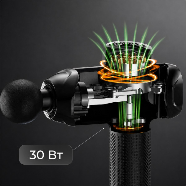 Перкусійний масажер RENPHO Power Thermacool Massage Gun (R-C001SH-BK)