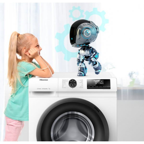 Пральна машина Hisense WFQP6012VM/IRV + бак (WFLP6012EM)