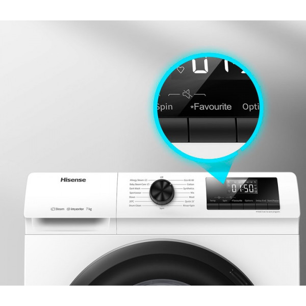 Пральна машина Hisense WFQP6012VM/IRV + бак (WFLP6012EM)