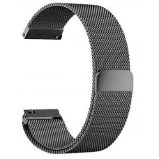 Ремінець BeCover Milanese Style для Xiaomi Amazfit Bip (20mm) Lite/Bip S Lite/GTR 42mm/GTS/TicWatch S2/TicWatch E/GTS 3/GTS 2 mini Gray (707681)