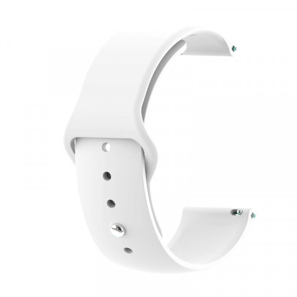 Силіконовий ремінець BeCover для Xiaomi iMi KW66/Mi Watch Color/Haylou LS01/Watch S1 Active White (706357)
