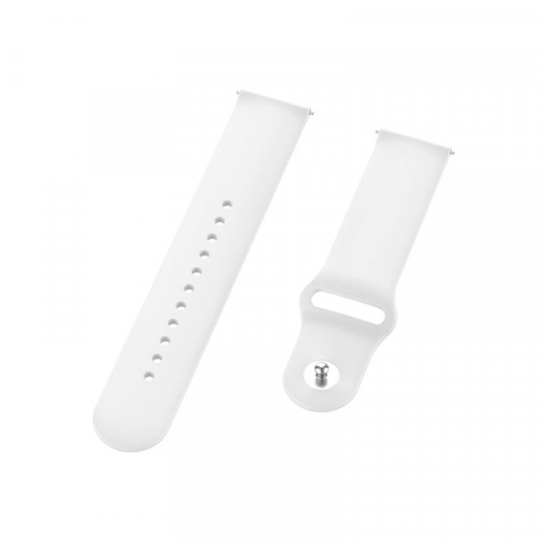 Силіконовий ремінець BeCover для Xiaomi iMi KW66/Mi Watch Color/Haylou LS01/Watch S1 Active White (706357)