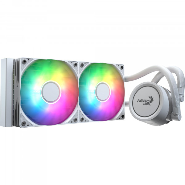 Система водяного охолодження AeroCool Abyss L240R White (ACLA-AB24117.21)