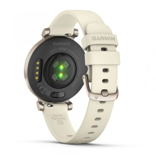 Смарт-годинник Garmin Lily 2 Cream Gold with Coconut Silicone Band (010-02839-70)