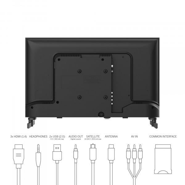 Телевiзор Thomson Easy TV 24" HD 24HD2S13
