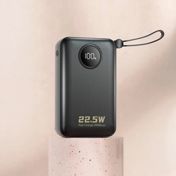 Універсальна мобільна батарея Dudao K14+ 20000mAh 22.5W Black (6977196680016)