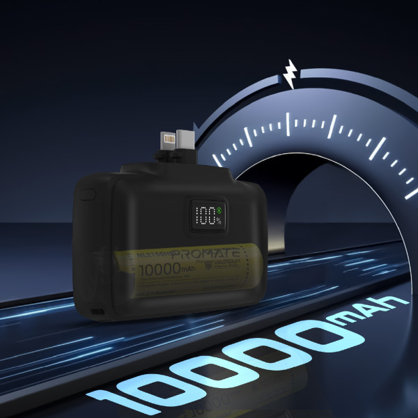 Універсальна мобільна батарея Promate PowerUp-10Duo 10000mAh 20W Black