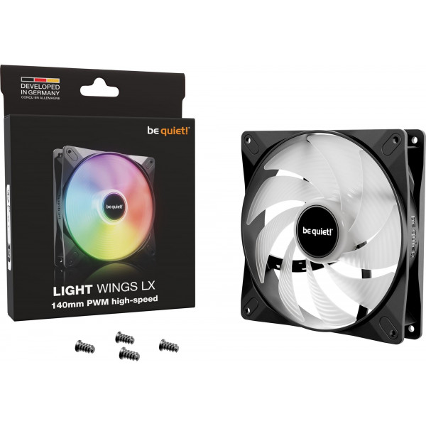 Вентилятор be quiet! Light Wings LX 140mm PWM High-Speed Black (BL129)