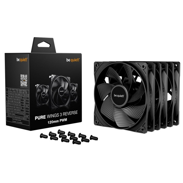 Вентилятор be quiet! Pure Wings 3 120mm PWM Reverse 3-Pack Black (BL137)