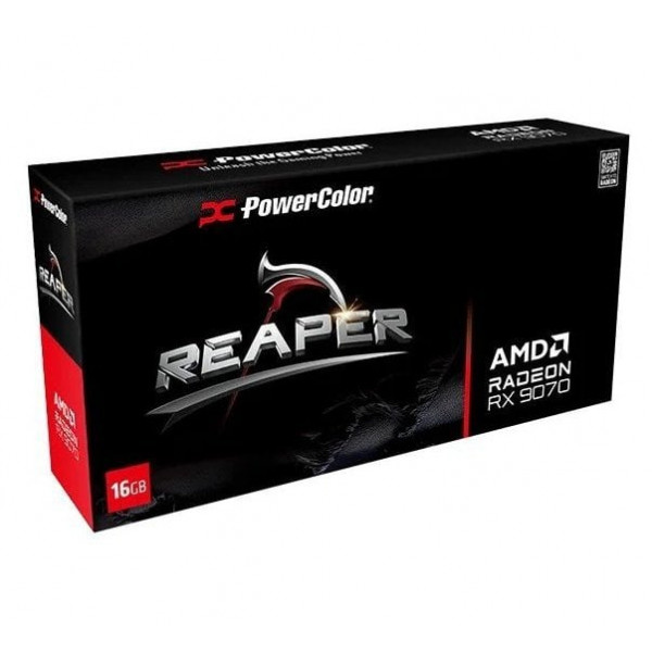 Відеокарта AMD Radeon RX 9070 XT 16GB GDDR6 Reaper PowerColor (RX 9070 XT 16G-A)