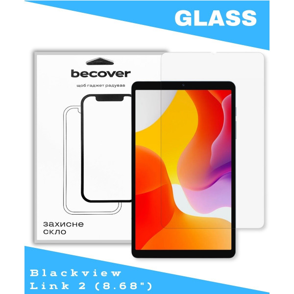 Захисне скло BeCover для Blackview Link 2 8.68" (714898)