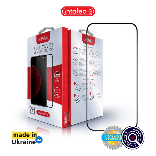 Захисне скло Intaleo Full Glue ESD для Apple iPhone 14 Black (1283126542114)