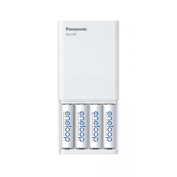 Зарядний пристрій Panasonic Eneloop ready USB in/out з функцією Power Bank + AA 2000 mAh