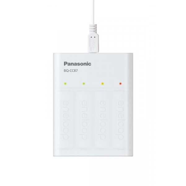 Зарядний пристрій Panasonic Eneloop ready USB in/out з функцією Power Bank + AA 2000 mAh