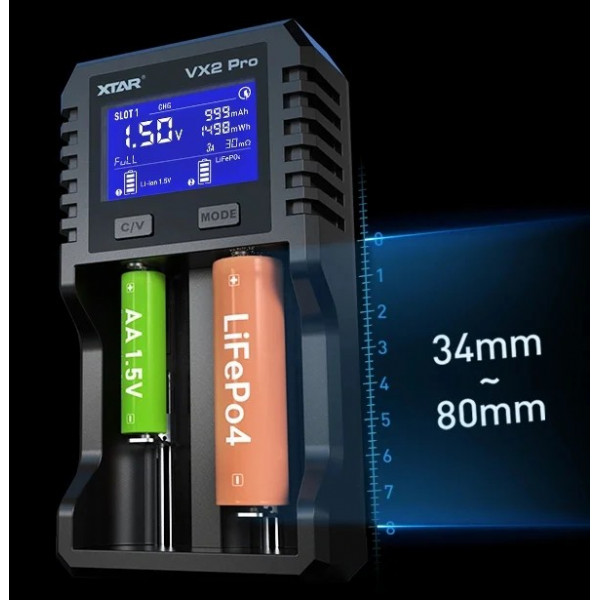 Зарядний пристрiй XTAR VX2 Pro