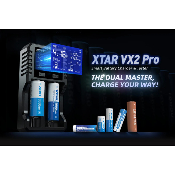Зарядний пристрiй XTAR VX2 Pro