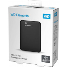Зовнішній жорсткий диск 2.5" USB 1.0TB WD Elements Black (WDBUZG0010BBK-WESN)_Bulk