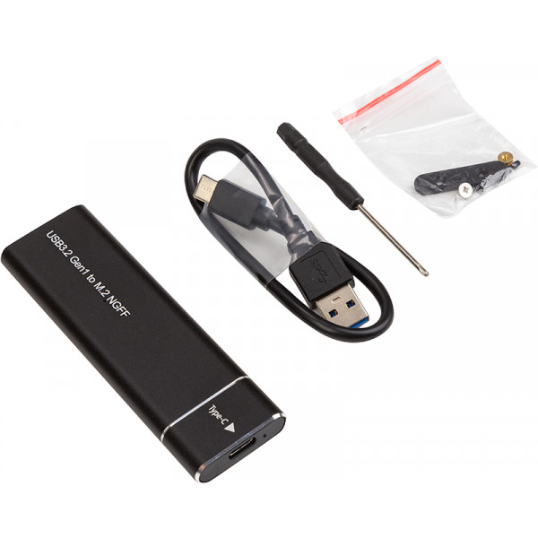 Зовнішня кишеня PowerPlant для SSD M.2 SATA USB3.2 (HC380305)