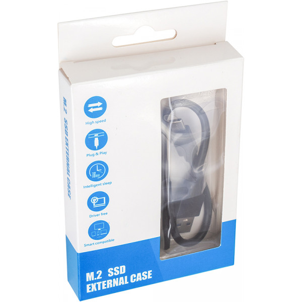 Зовнішня кишеня PowerPlant для SSD M.2 SATA USB3.2 (HC380305)