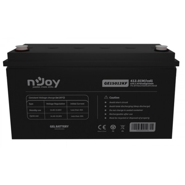 Акумуляторна батарея Njoy GE15012KF 12V 150AH (BTVGCLTODHLKFCN01B) GEL