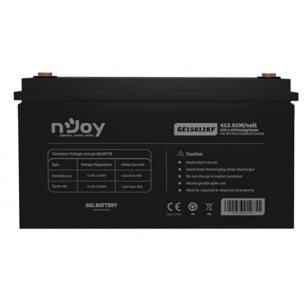 Акумуляторна батарея Njoy GE15012KF 12V 150AH (BTVGCLTODHLKFCN01B) GEL