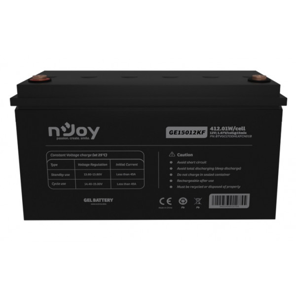 Акумуляторна батарея Njoy GE15012KF 12V 150AH (BTVGCLTODHLKFCN01B) GEL