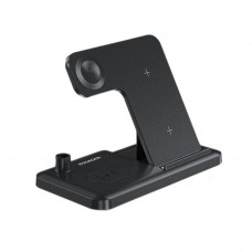 Бездротовий зарядний пристрій Essager Jiecheng 4 in 1 15W Black (EWXZM-JC01-Z)