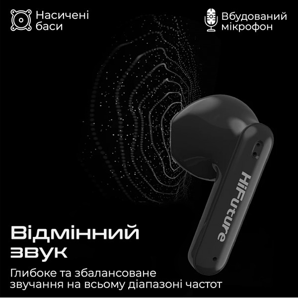 Bluetooth-гарнітура HiFuture ColorBuds2 Black (colorbuds2.black)