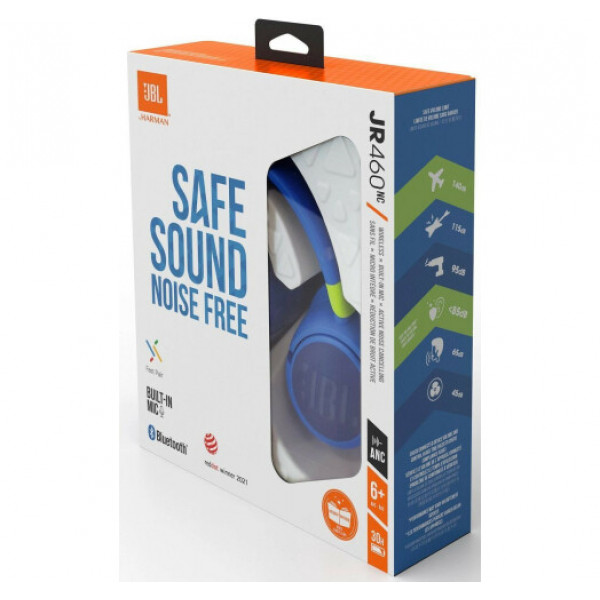 Bluetooth-гарнітура JBL JR 460NC Blue (JBLJR460NCBLU)