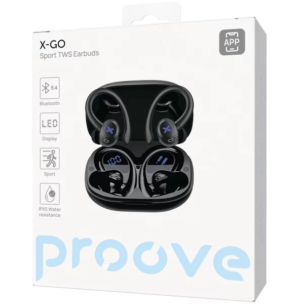 Bluetooth-гарнітура Proove X-Go TWS (APP) Black (TWXG0001AP01)