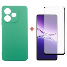 Чохол-накладка Dengos для Oppo A5 Pro Mint Full Glue (DG-KM-153) + захисне скло