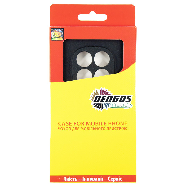 Чохол-накладка Dengos Soft для Xiaomi Redmi Note 15 Pro 5G Black (DG-KM-186) + захисне скло