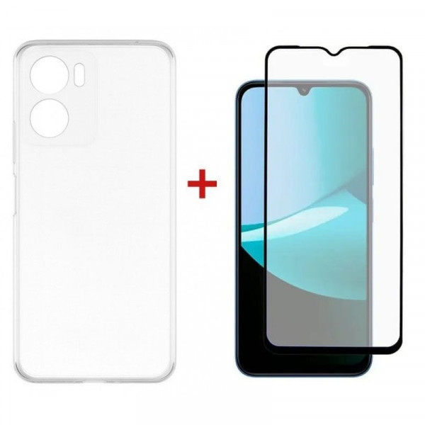 Чохол-накладка Dengos TPU Soft для Motorola G06 Clear (DG-KM-169) + захисне скло