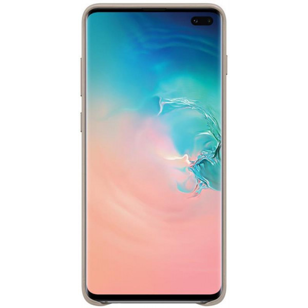 Чохол-накладка Samsung Leather Cover для Samsung Galaxy S10+ SM-G975 Gray (EF-VG975LJEGRU)