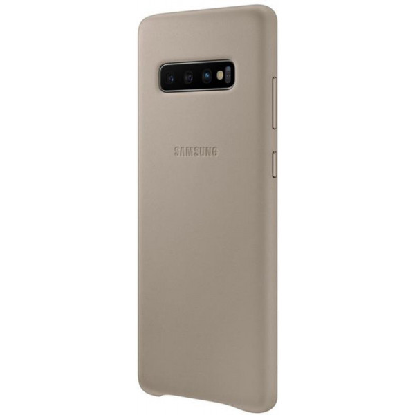Чохол-накладка Samsung Leather Cover для Samsung Galaxy S10+ SM-G975 Gray (EF-VG975LJEGRU)