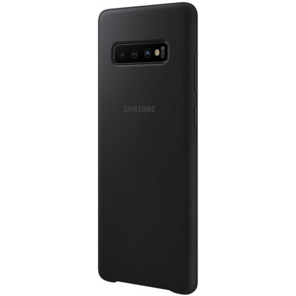 Чохол-накладка Samsung Silicone Cover для Samsung Galaxy S10+ SM-G975 Black (EF-PG975TBEGRU)
