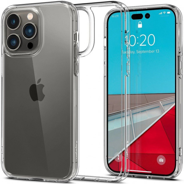Чохол-накладка Spigen Hybrid для Apple iPhone 14 Pro Crystal Clear (ACS04666)