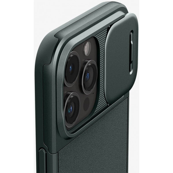 Чохол-накладка Spigen Optik Armor MagFit для Apple iPhone 15 Pro Max Abyss Green (ACS06600)