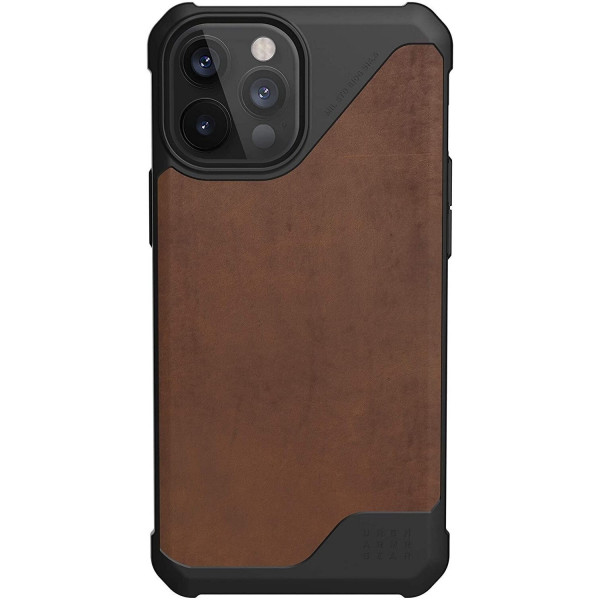 Чохол-накладка Urban Armor Gear Metropolis LT для Apple iPhone 12 Pro Max Leather Brown (11236O118380)