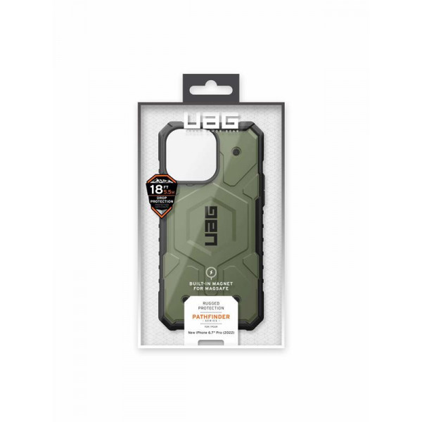 Чохол-накладка Urban Armor Gear Pathfinder Magsafe для Apple iPhone 14 Pro Max Olive (114055117272)