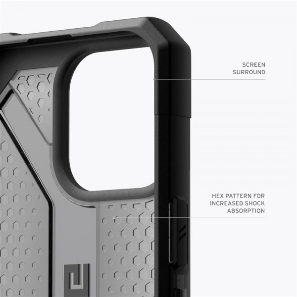 Чохол-накладка Urban Armor Gear Plasma для Apple iPhone 15 Pro Max Ash (114304113131)