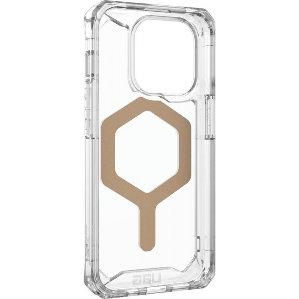 Чохол-накладка Urban Armor Gear Plyo Magsafe для Apple iPhone 15 Pro Ice/Gold (114286114381)