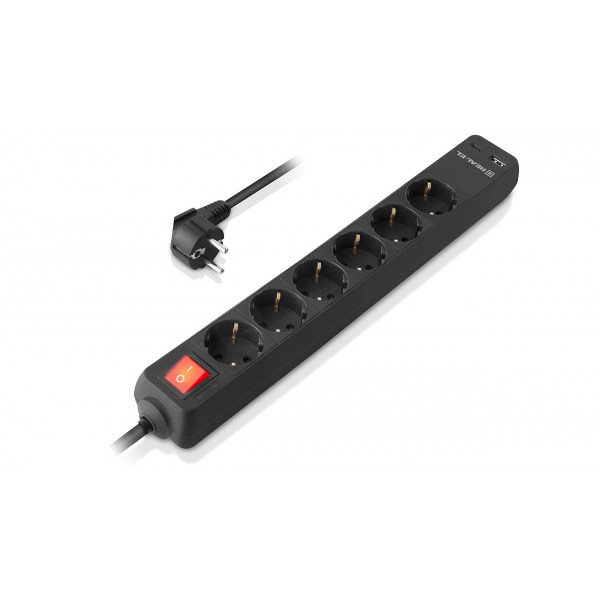 Фільтр живлення REAL-EL RS-Protect 605 3м Black (EL122300041)
