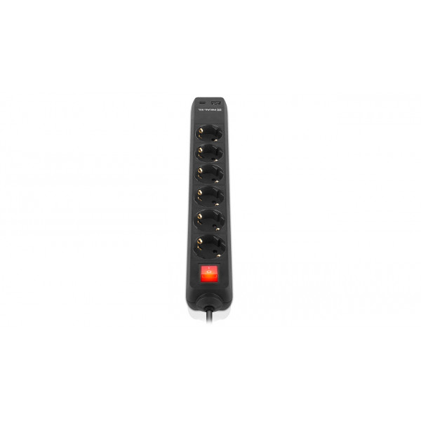 Фільтр живлення REAL-EL RS-Protect 605 3м Black (EL122300041)