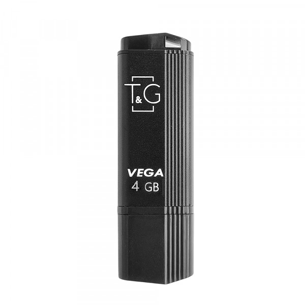 Флеш-накопичувач USB 4GB T&G 121 Vega Series Black (TG121-4GBBK)