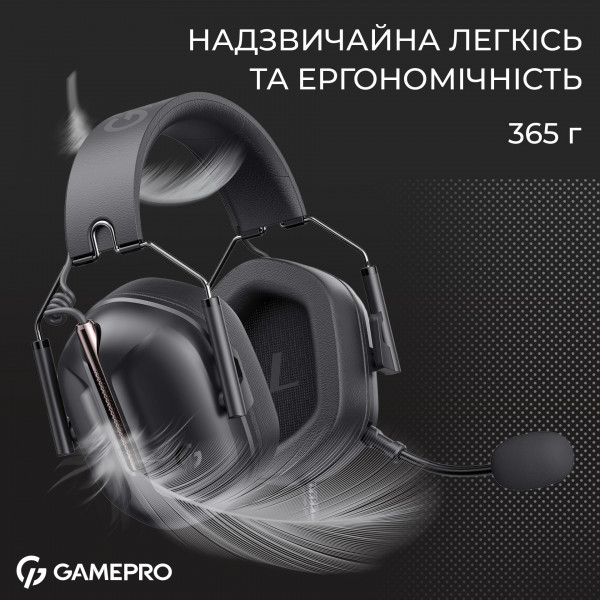 Гарнітура GamePro Genesis Hunter Black (HS1350B)