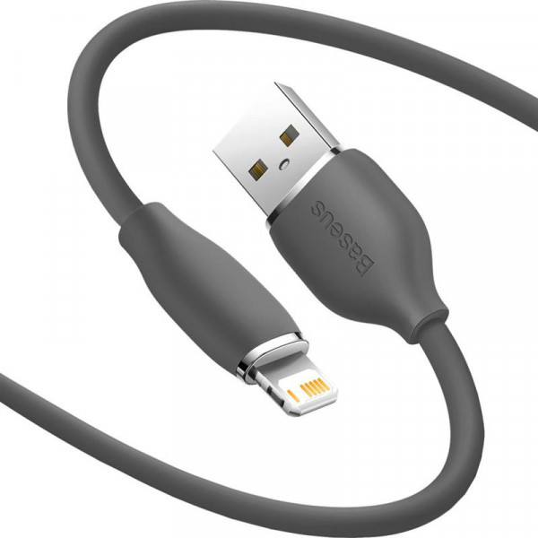 Кабель Baseus Jelly Liquid Silica Gel USB - Lightning (M/M), 2.4 A, 2 м, Black (CAGD000101)
