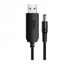 Кабель живлення SK USB-DC5.5mmx2.1 9V 1m Black (40002274412096.5x2.1)