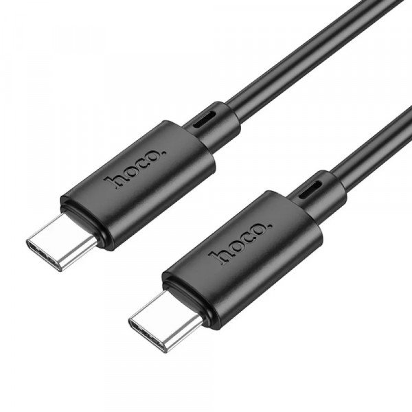 Кабель Hoco X88 Gratified 60W USB Type-C - USB Type-C, 1 м, Black (6931474783363)